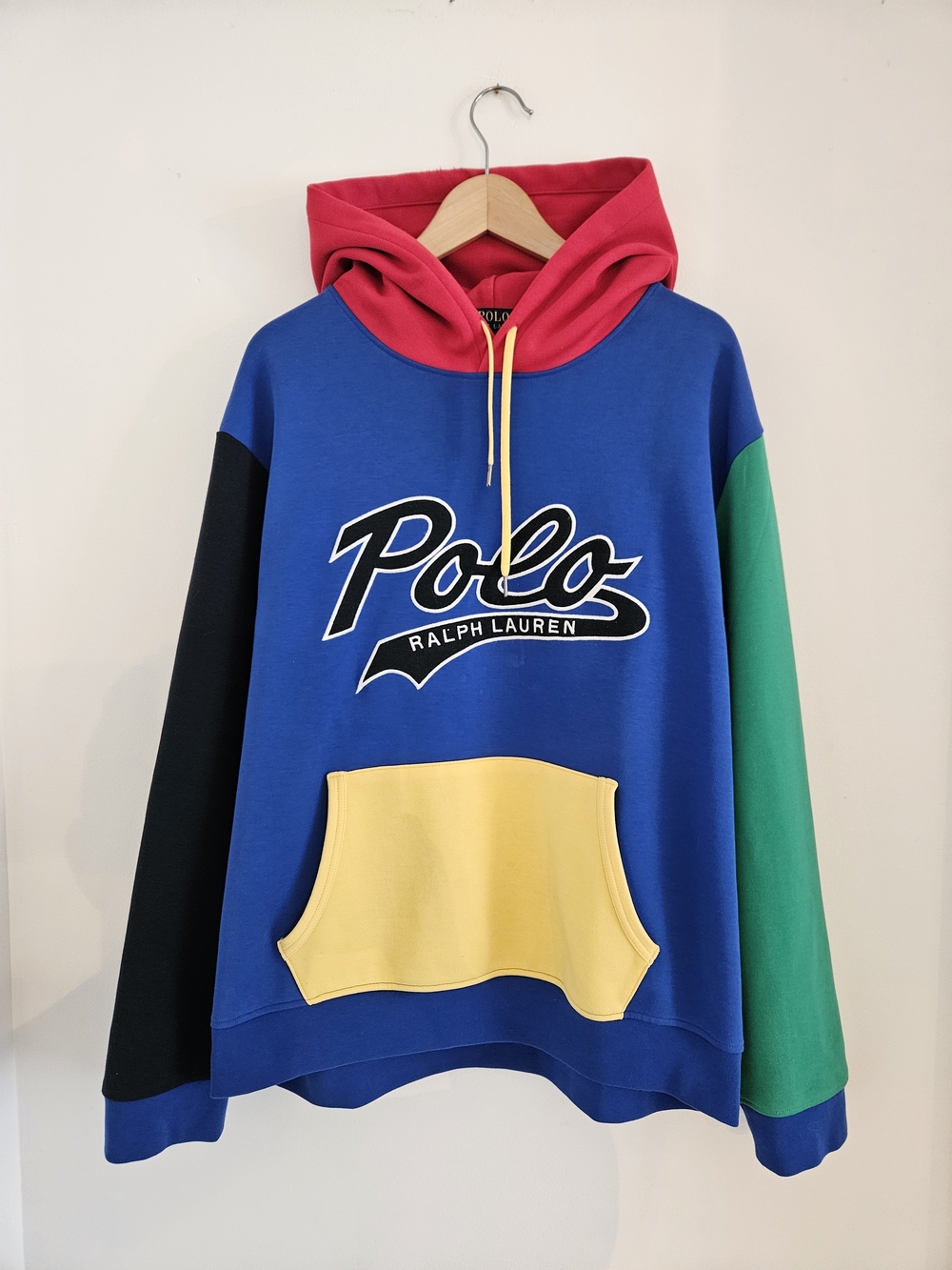 Polo Ralph Lauren Color Block Hoodie Mens Extra Large